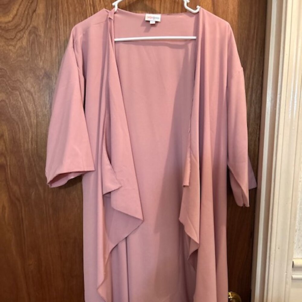 LuLaRoe Blush Pink Lightweight Duster- Size M